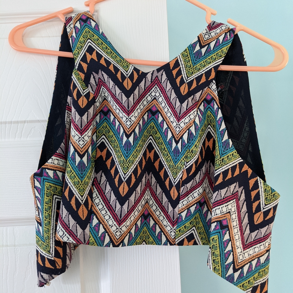 Vintage Retro 80's Crop Top